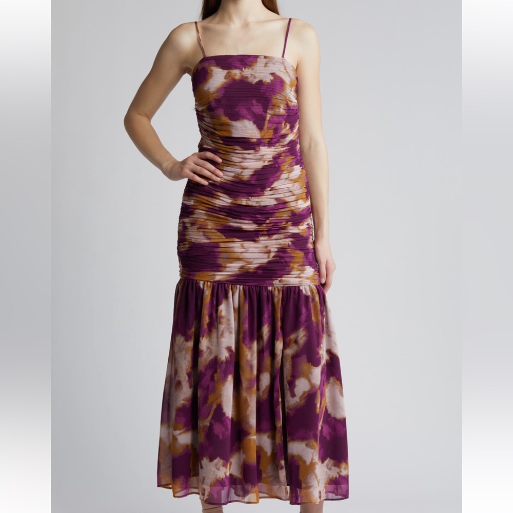 Chelsea28 strap ruched dress